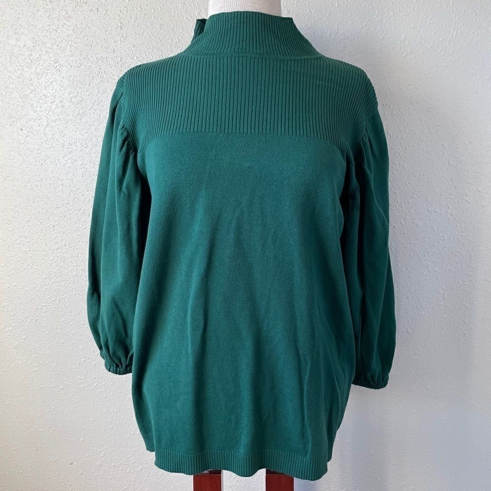 NWT Alfani Green Mock Neck Sweater Size L